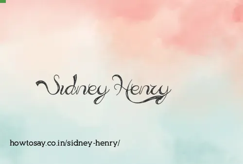 Sidney Henry