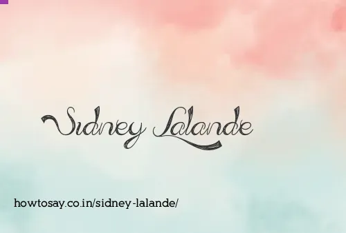 Sidney Lalande
