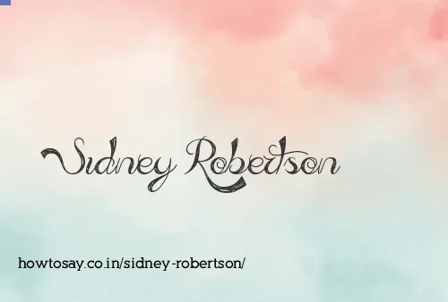 Sidney Robertson