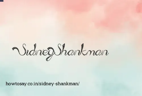 Sidney Shankman