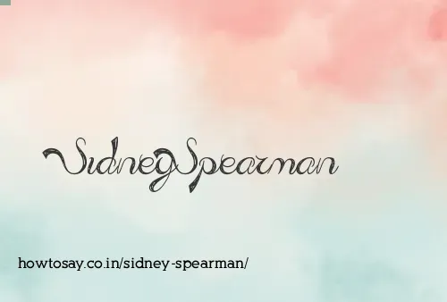 Sidney Spearman