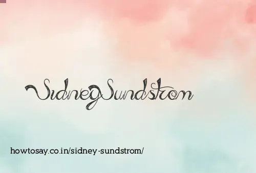 Sidney Sundstrom