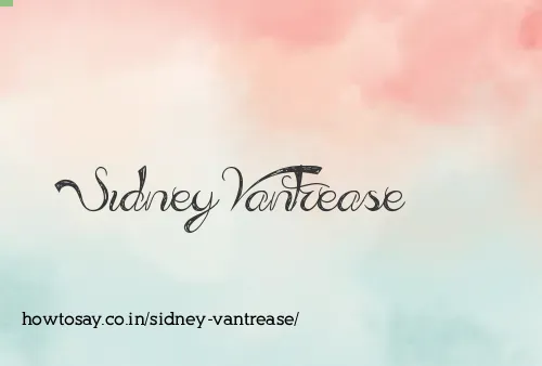 Sidney Vantrease