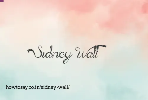 Sidney Wall