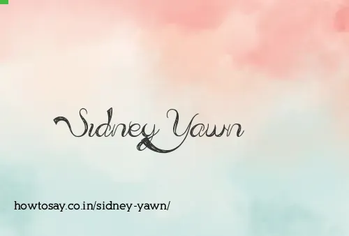 Sidney Yawn