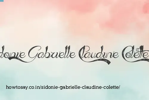 Sidonie Gabrielle Claudine Colette