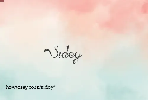 Sidoy