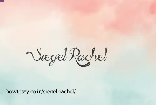 Siegel Rachel