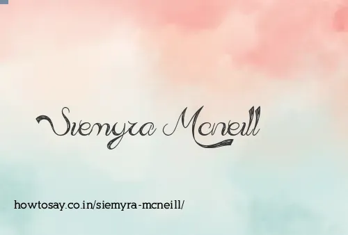 Siemyra Mcneill