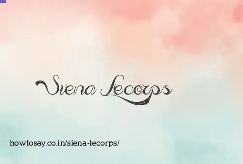 Siena Lecorps