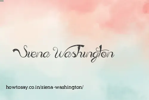 Siena Washington