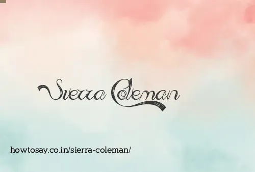 Sierra Coleman