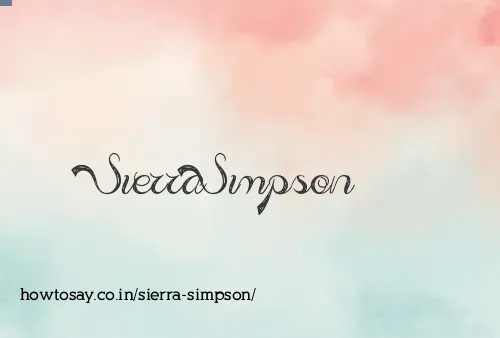Sierra Simpson