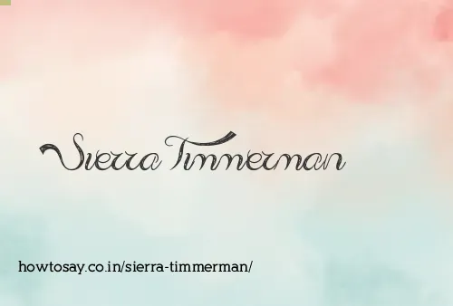 Sierra Timmerman