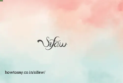 Sifaw