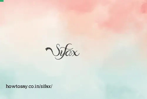 Sifax