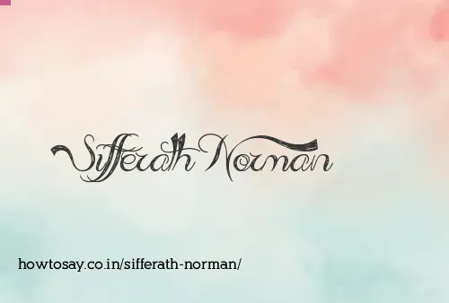 Sifferath Norman