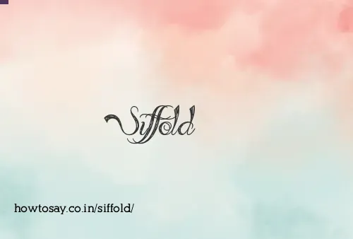 Siffold