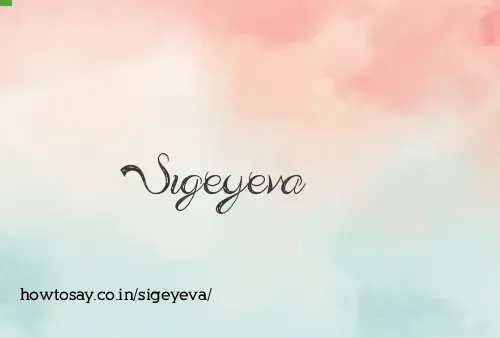 Sigeyeva