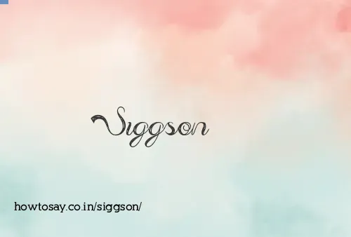 Siggson