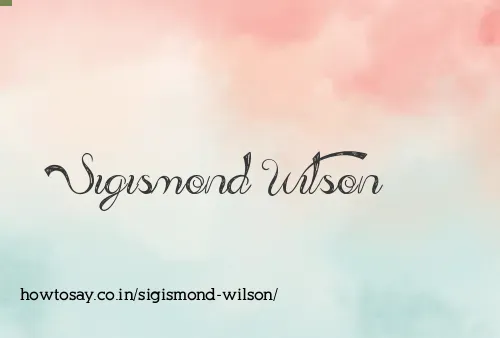 Sigismond Wilson