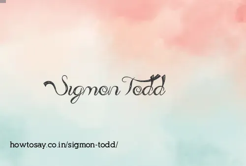 Sigmon Todd