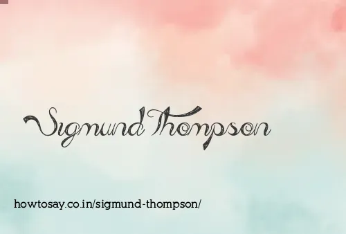 Sigmund Thompson
