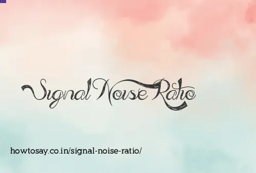 Signal Noise Ratio