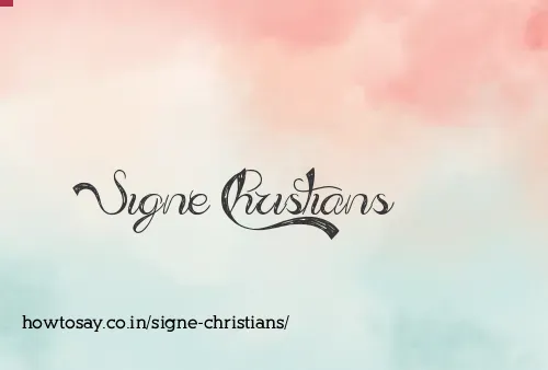 Signe Christians