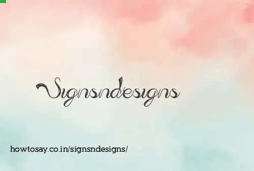 Signsndesigns