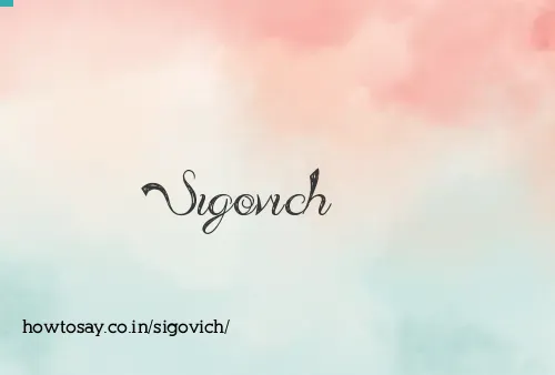 Sigovich