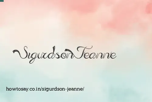Sigurdson Jeanne