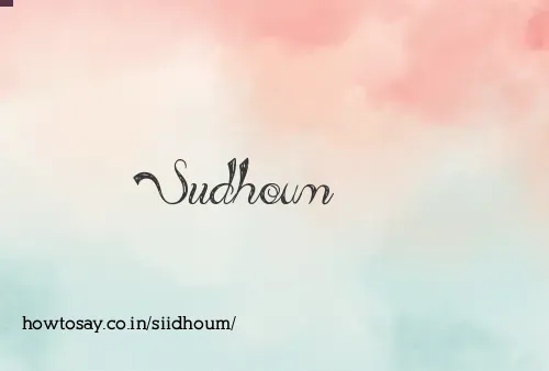 Siidhoum