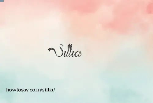 Sillia