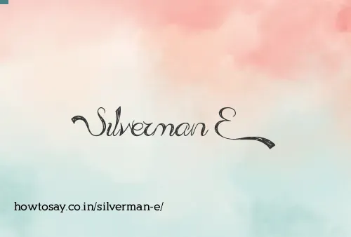 Silverman E