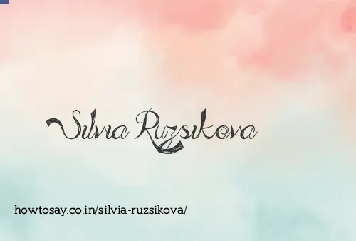 Silvia Ruzsikova