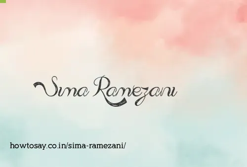 Sima Ramezani