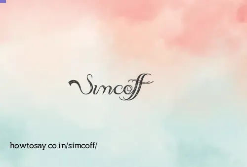 Simcoff