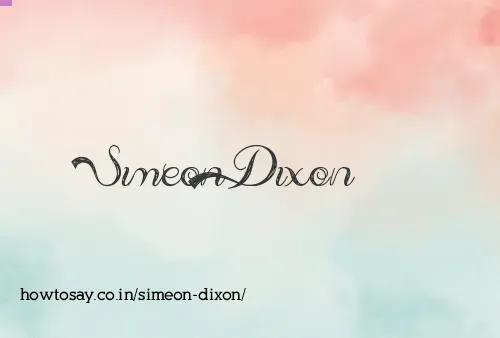 Simeon Dixon