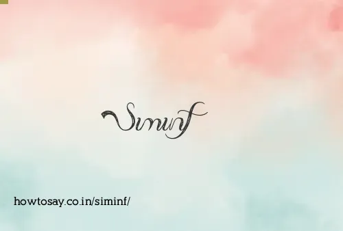 Siminf