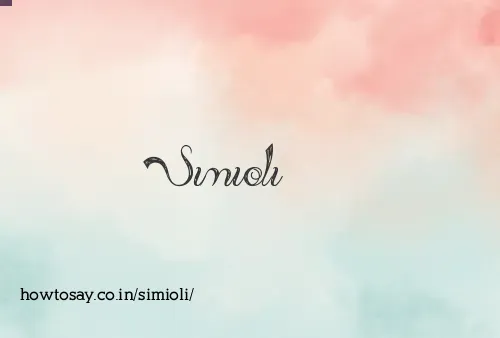 Simioli