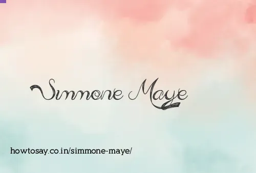 Simmone Maye