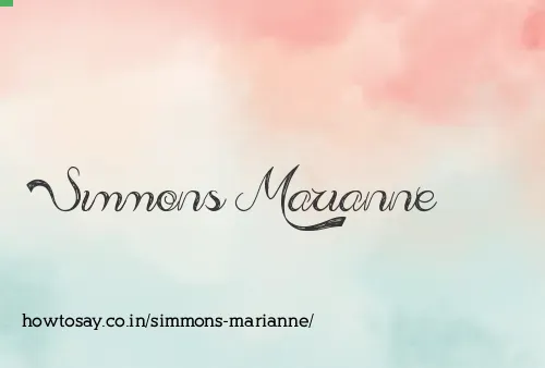 Simmons Marianne