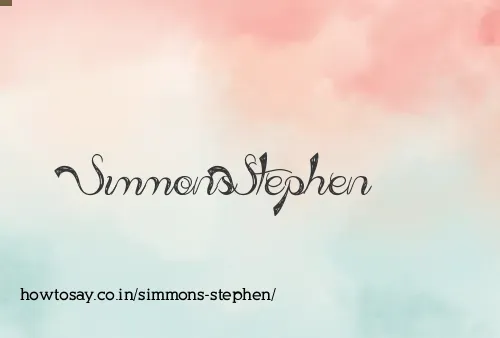 Simmons Stephen