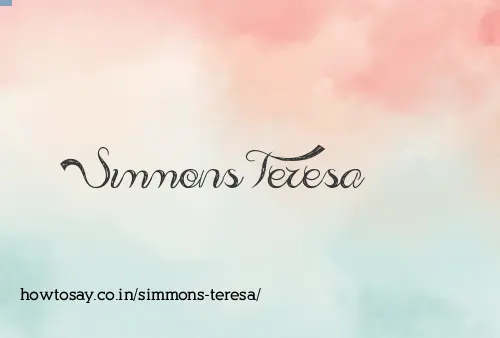 Simmons Teresa