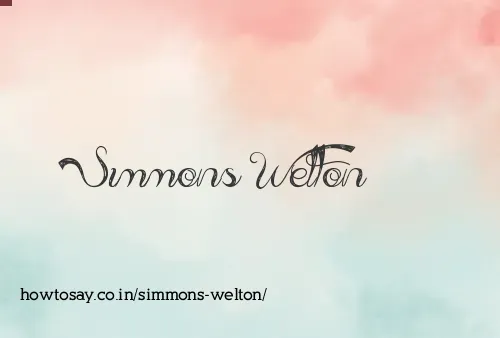 Simmons Welton