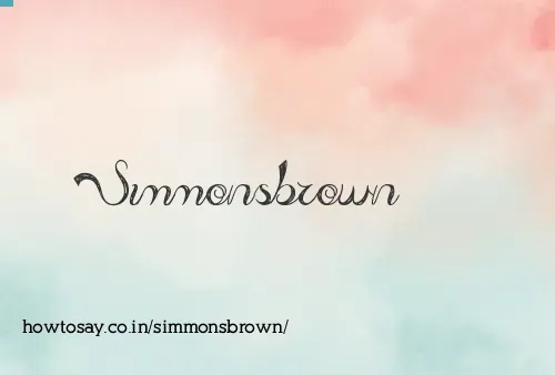 Simmonsbrown