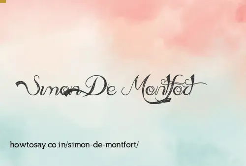 Simon De Montfort