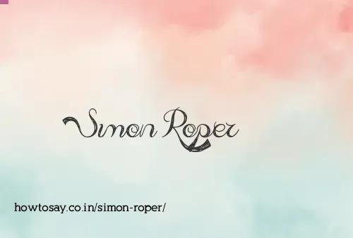 Simon Roper