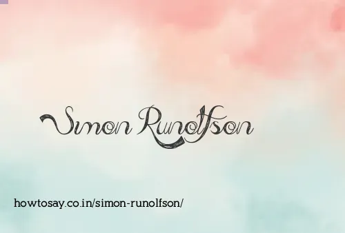 Simon Runolfson